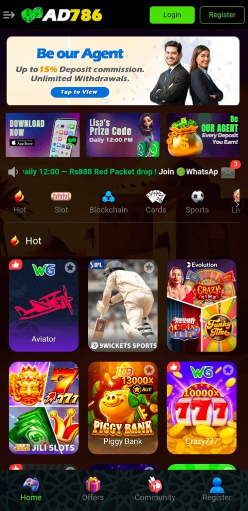 Play7778 Game interface shoving of the Games screenshot image.