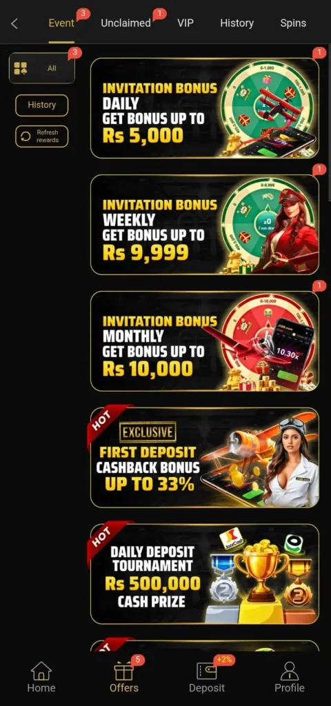 J188 Game events image.