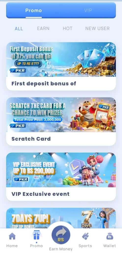 LuckyPK Game Events and VIP Bonuses.