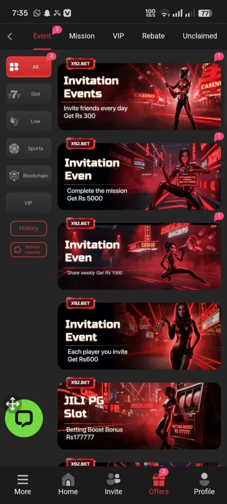 Invite a friend and earn real money rewards in X92BET Game