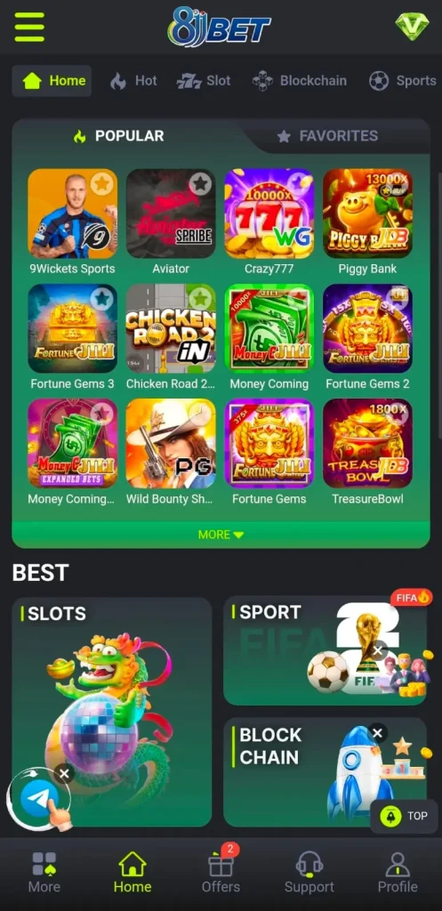 8jj Game Dashboard image